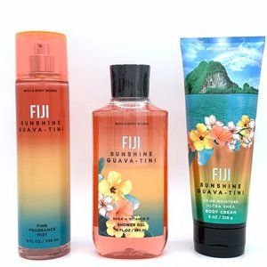 Bath & Body Works Fiji Sunshine Guava-tini 3pc Set